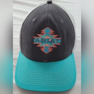 Ariat Gray and Teal Cap